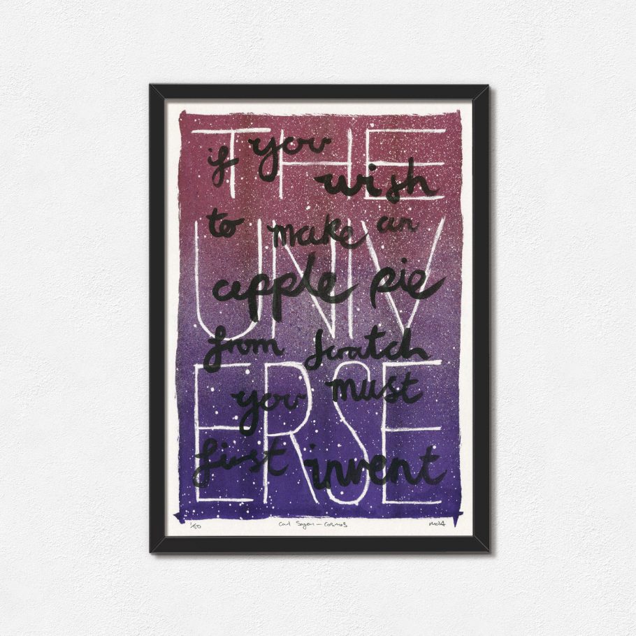 Carl Sagan Cosmos Art Print - Things by us