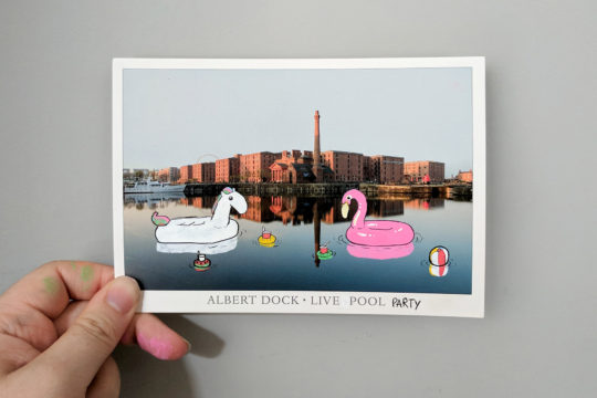 Custom Liverpool postcard by Things by us